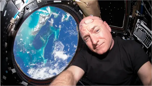 斯科特·凯利（Scott Kelly）前往国际空间站进行了为期340天的旅行，研究人员借此研究了太空对他的影响，并与他在地球上的双胞胎兄弟进行了比较。